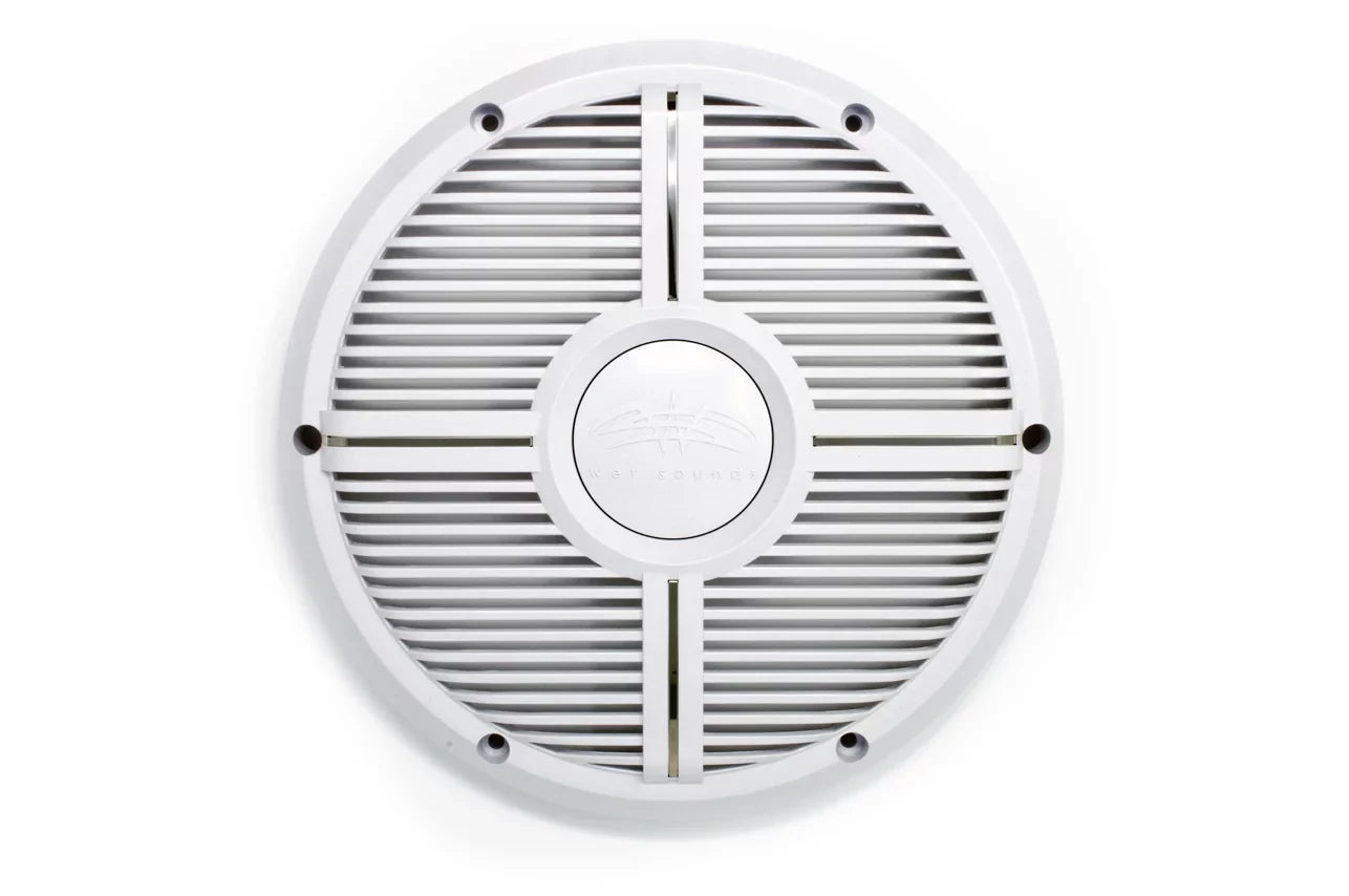 REVO Wet White Subwoofer Restored (Refurbished) the REVO XW-W Inch Style 10 Closed GRILL for XW Marine Grill Sounds 10