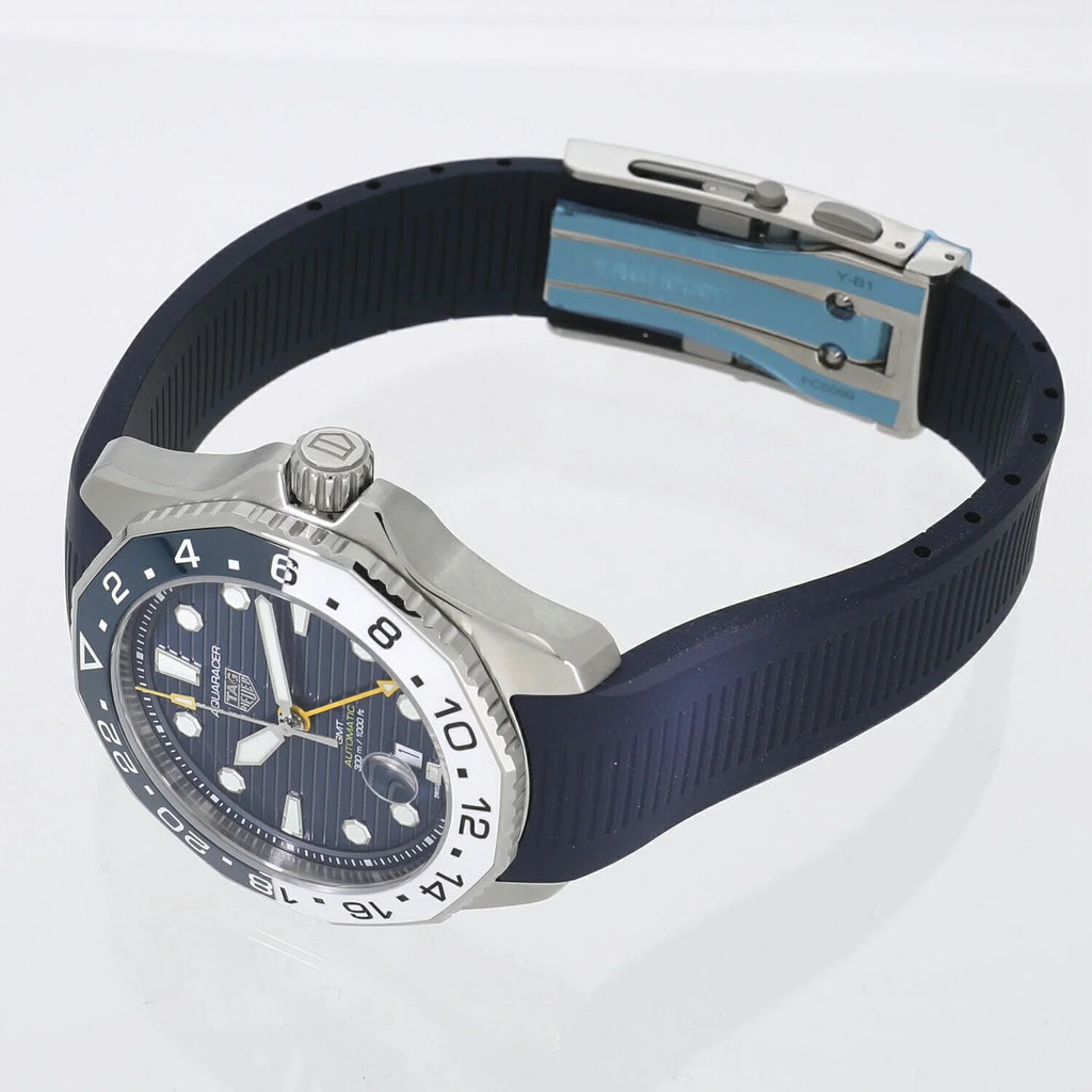 WBP2010.FT6198 300 7 GMT (New) Aquaracer Pre-Owned Tag Blue Professional Heuer Men's Caliber Watch