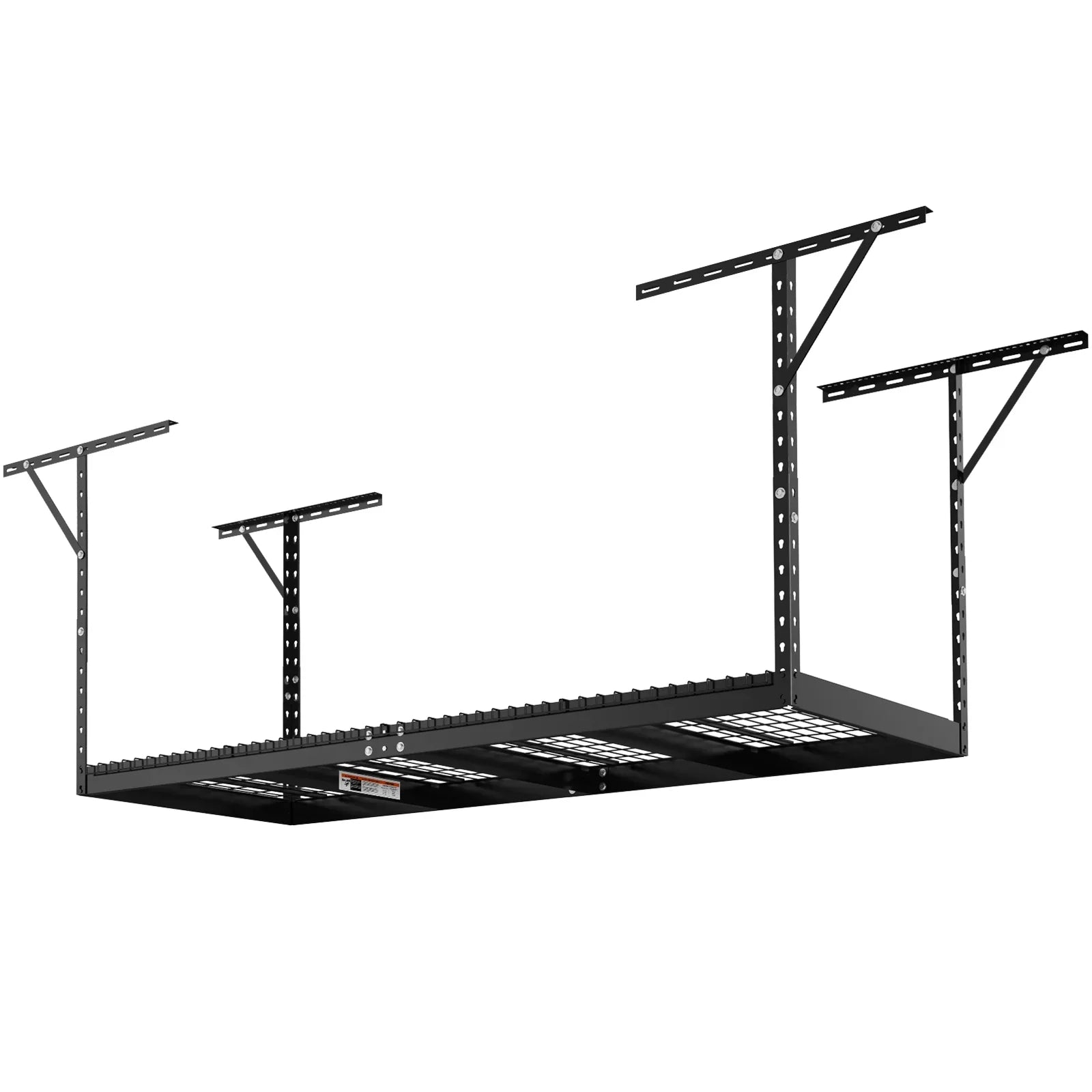 Storage Rack Overhead Garage BENTISM Rack Black 600lbs Ceiling 36x96in Adjustable