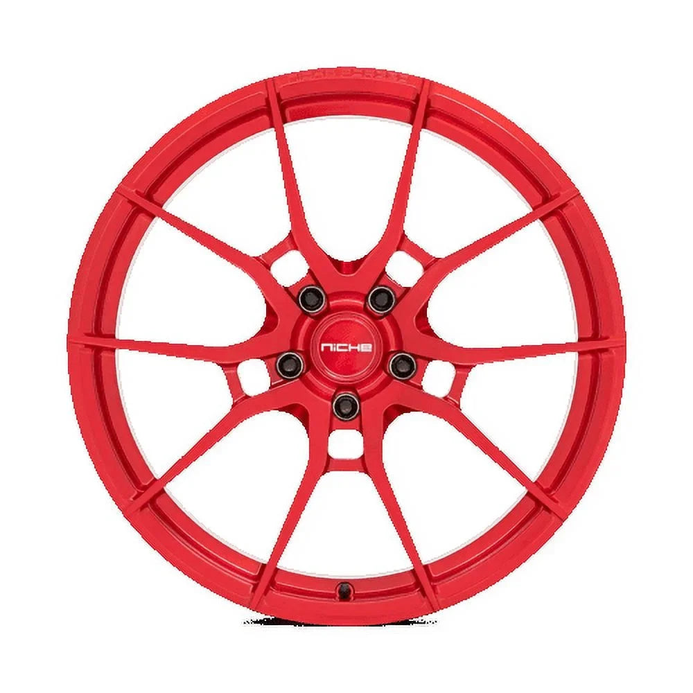 20X10 T113200090+20 20MM, 5X115 Forged Mono Monoblock M113 Niche RED Rim