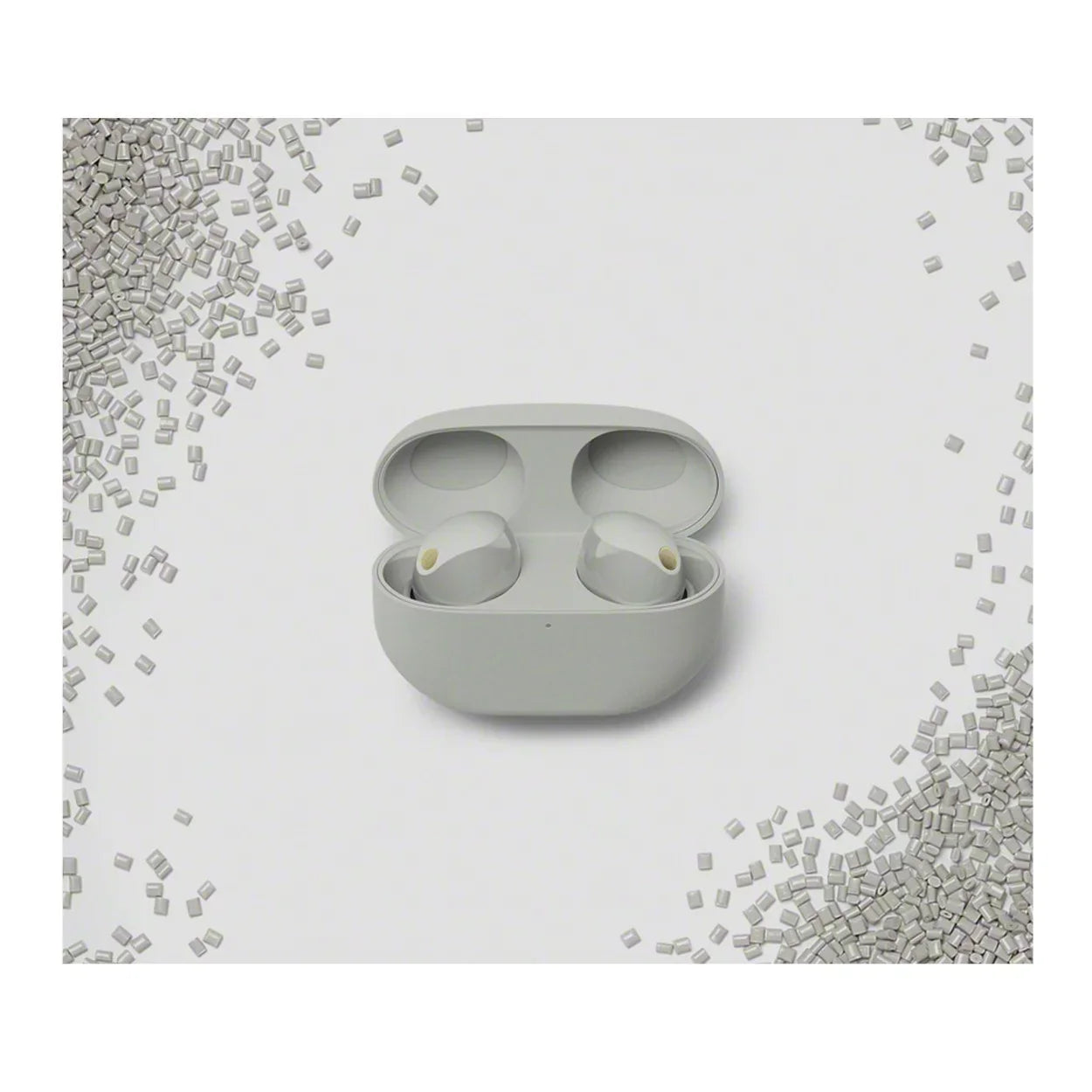 Sony Bundle Wireless Canceling Truly (Silver) Noise Earbuds WF-1000XM5