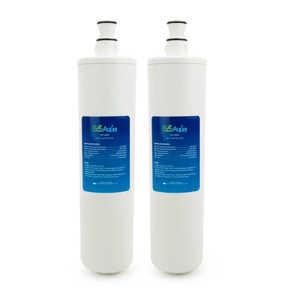 Replacement for EcoAqua Sink Under 2-Pack Filter, 3US-PF01 3M
