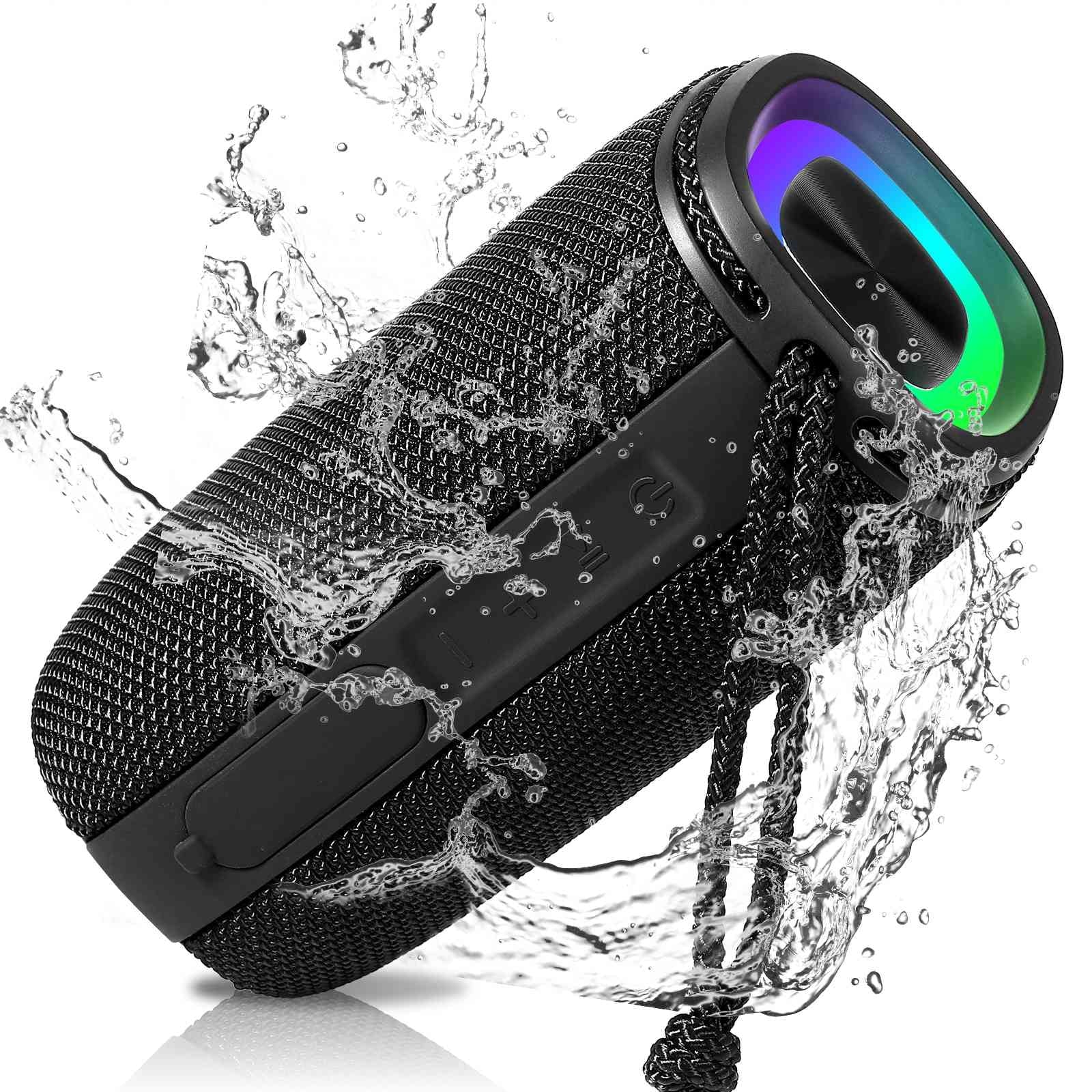 UrbanX Bluetooth Punchy - Wireless Surround Speaker 360° X808 for with True Bass, Black Pairing, Portable IPX5 W41+ HD Speakers BT5.3, Sound Speaker, Waterproof LG