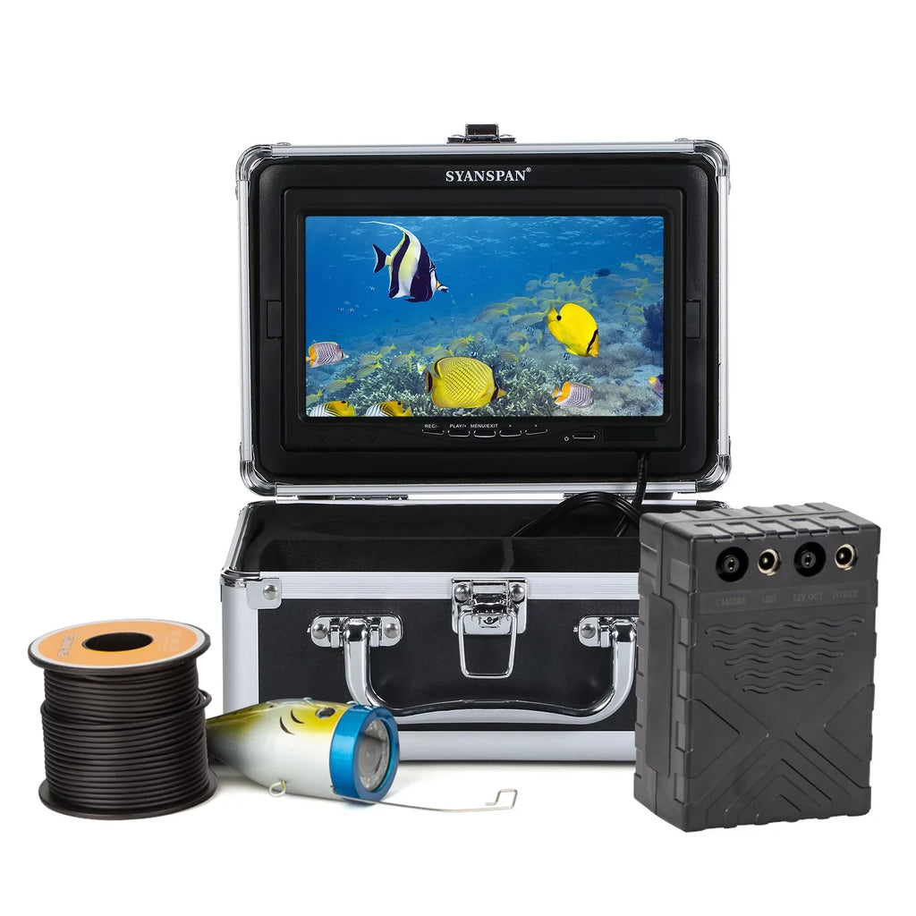 Finder Sea Cable Fishing with Boat moobody Waterproof LCD Display Ice Fish 15M/30M/50M for 7Inch/9Inch Camera Underwater IP68 Lake Fishing 12LEDs