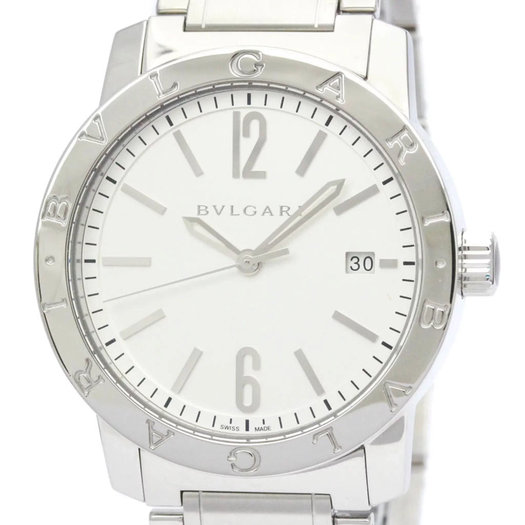 Pre-Owned Steel (Good) BF560761 BVLGARI Automatic Polished BVLGARI-BVLGARI BB39S Mens Watch