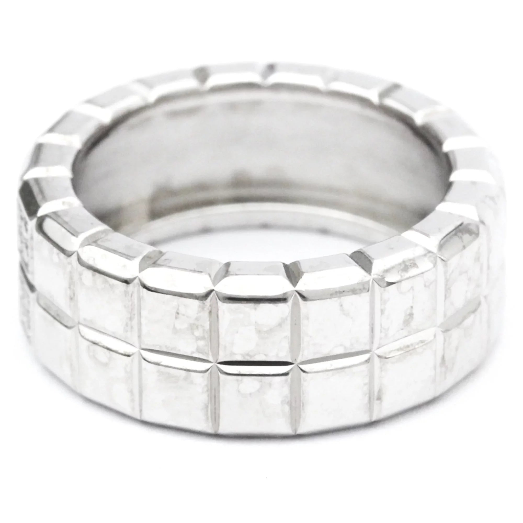 Ring Band 82/3790 Fashion Pre-Owned White (18K) Cube Ice Diamond Chopard (Good) Gold