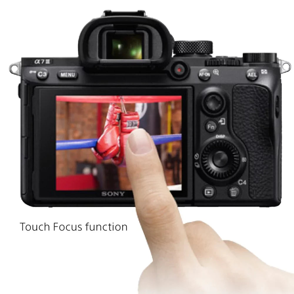 a7III Memory Mirrorless Camera Sony 64GB a7III Interchangeable Lens Frame Bundle & Flash + 24.2MP Body Full Accessory