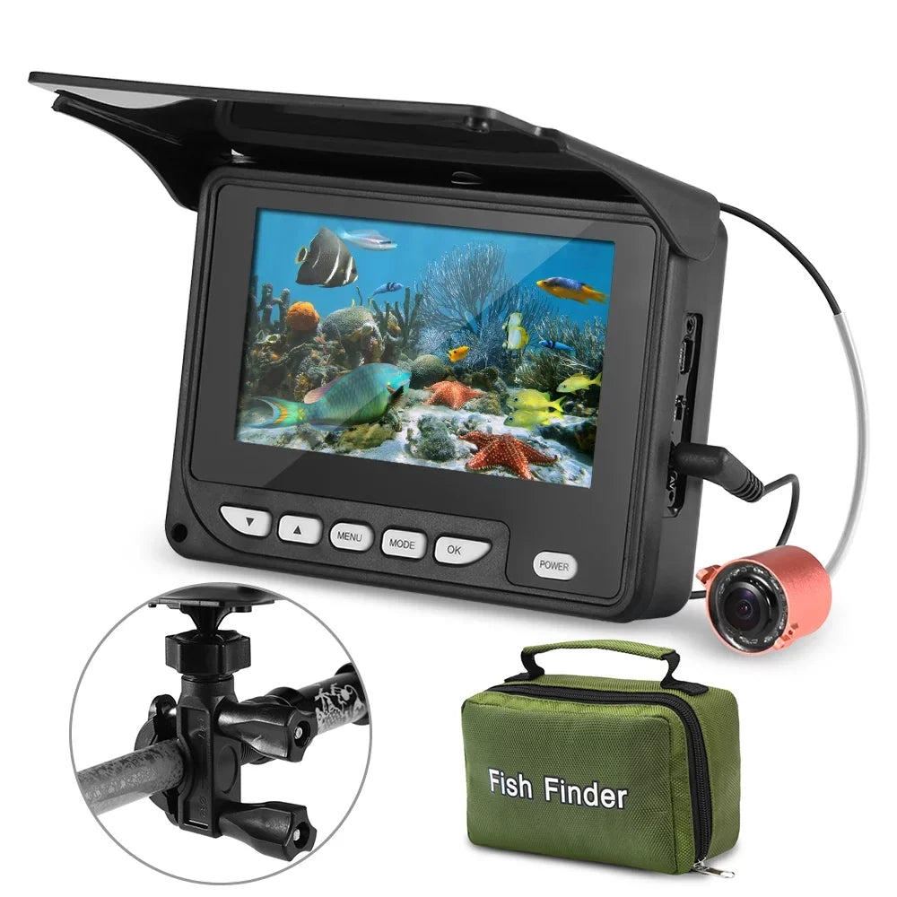 Portable 4.3 Inch Camera Carry Bag Fishing Underwater moobody Camera Fish Ice Vision Boat with Cable 20M Fishing Night Waterproof Finder