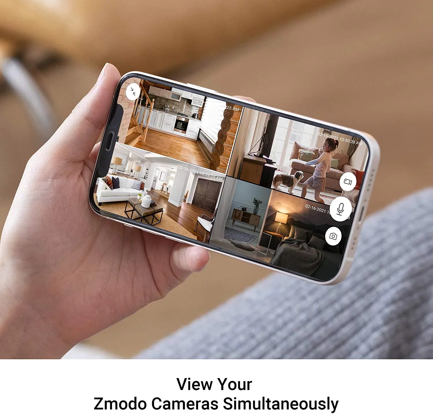 1080p Two-Way Mini Security Baby Camera, Wireless Camera (2 Vision, Pack) Monitor/Pet/Nanny Detection Home Zmodo Motion Pro Audio, Indoor Night