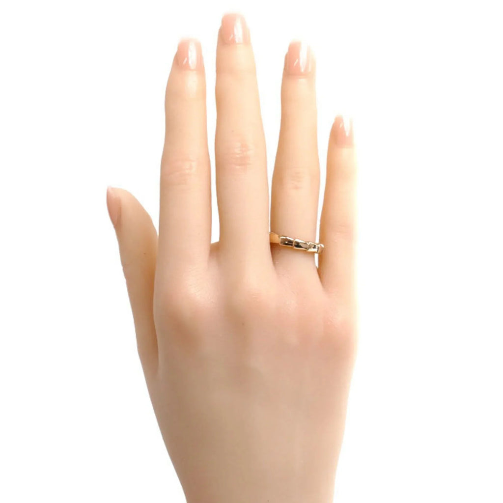 50 349649 Viper Gold K18PG Women's Pink 4.3g (Good) BVLGARI Pre-Owned Serpenti Ring Bvlgari