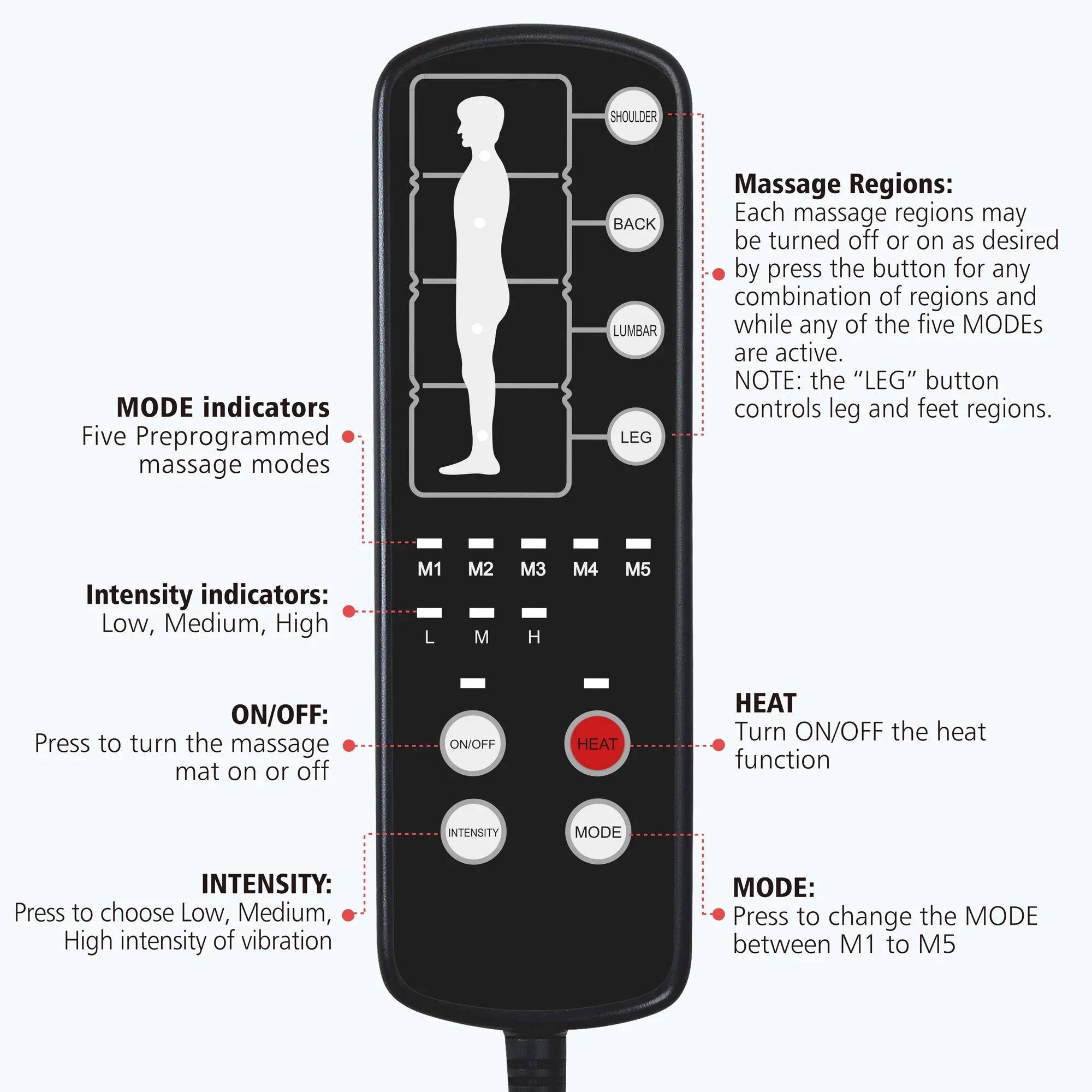 with pad Massager Body 10 2 Cushion Full Vibration Pad Heating Heat Motors & Massage Seat Comfier Mat with Chair Therapy