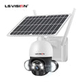 CCTV PTZ LS VISION Cameras WiFi Solar 4MP Outdoor System Security Wireless Waterproof