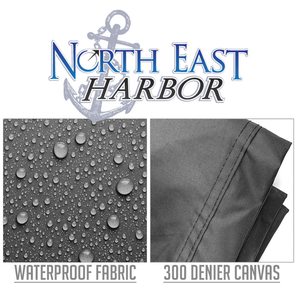 & Canoe Travel Sun Waterproof, - Kayak Storage Heavy-Duty Protection- 10ft- Cover- Grey and Dust Boat NEH