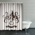 Diving Bathroom Water Curtains Mask Octopus Shower Wearing Curtain Libin Scuba Under 60x72 Inch Vintage