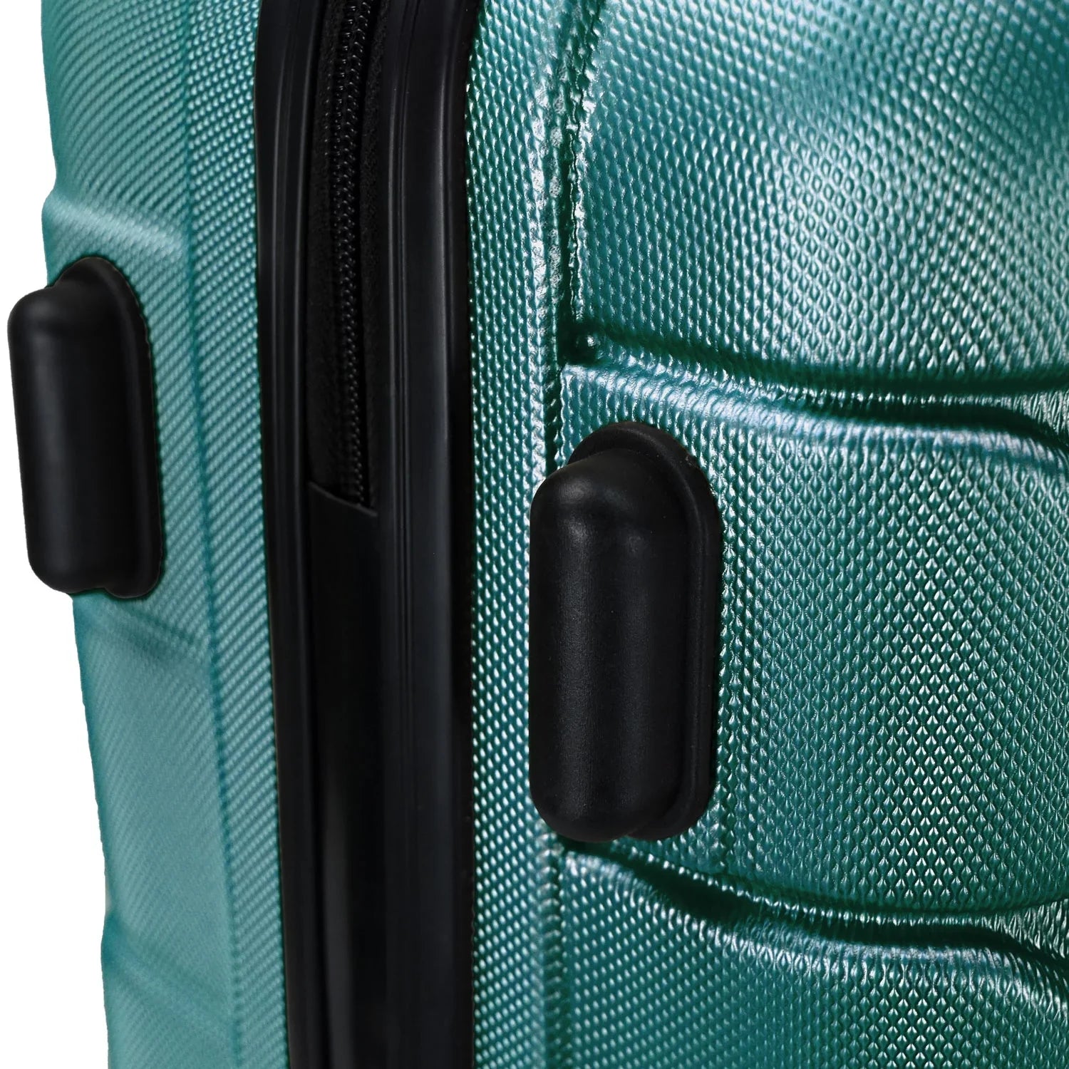 Set, Teal Luggage Elite Omni Luggage Hardside 3-Piece Spinner