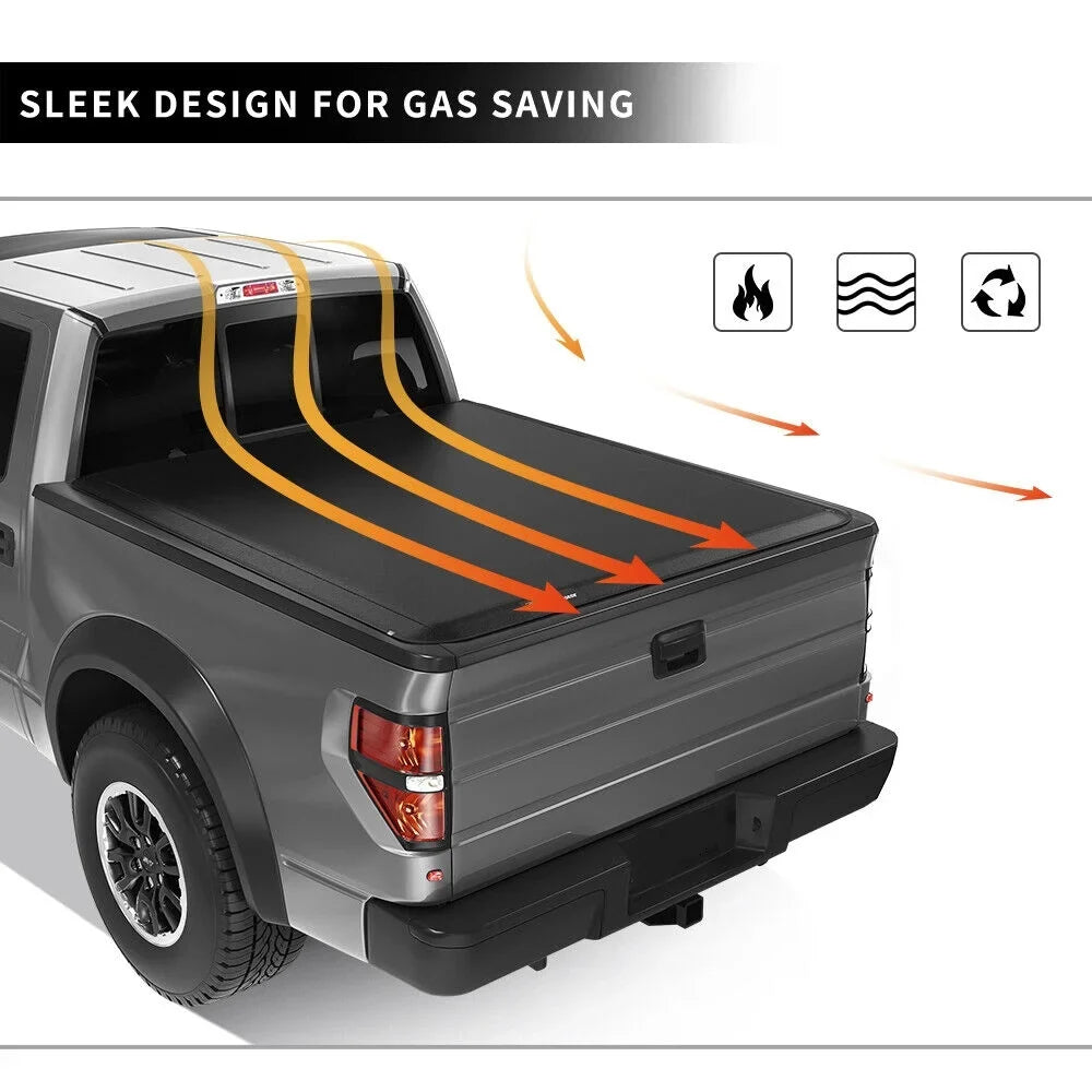 Truck Bed Cover 2019 2020 Ranger ft 2022 Tri-fold 2021 2023 for Ledkingdomus Bed Ford 5 Soft Tonneau