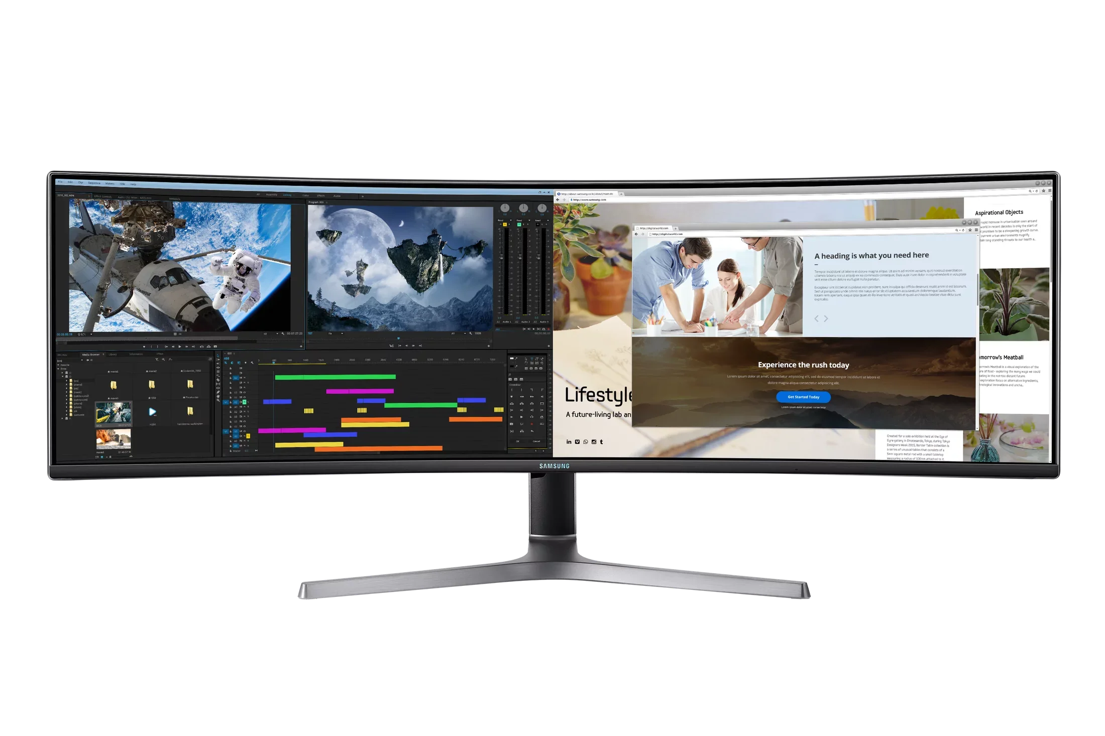 LC49RG90SSNXZA (5,120 QHD SAMSUNG Dual CRG9 Gaming 49" Curved 1,440) Class Monitor x QLED