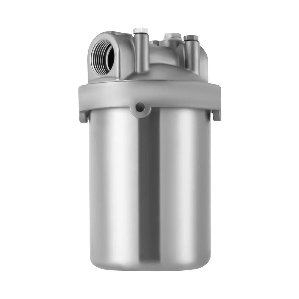 Stainless Inlet and Bracket Wrench Filter Filter Shell Steel Stainless Filter Steel inch with Housing Duty Shell Heavy Outlet Silver 3/4 Pin Water Filter Water and 5 inch NPT Water Miumaeov
