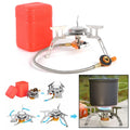 Outdoor, Portable stove Camping Windproof Backpacking Lightweight for Stoves, Silver