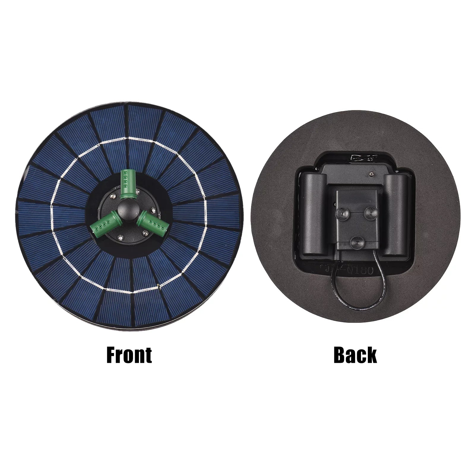 Light Fountain with Small for Solar Yabuy Pump Rotatable Colorful Battery, 4W Pond LED Nozzle Water