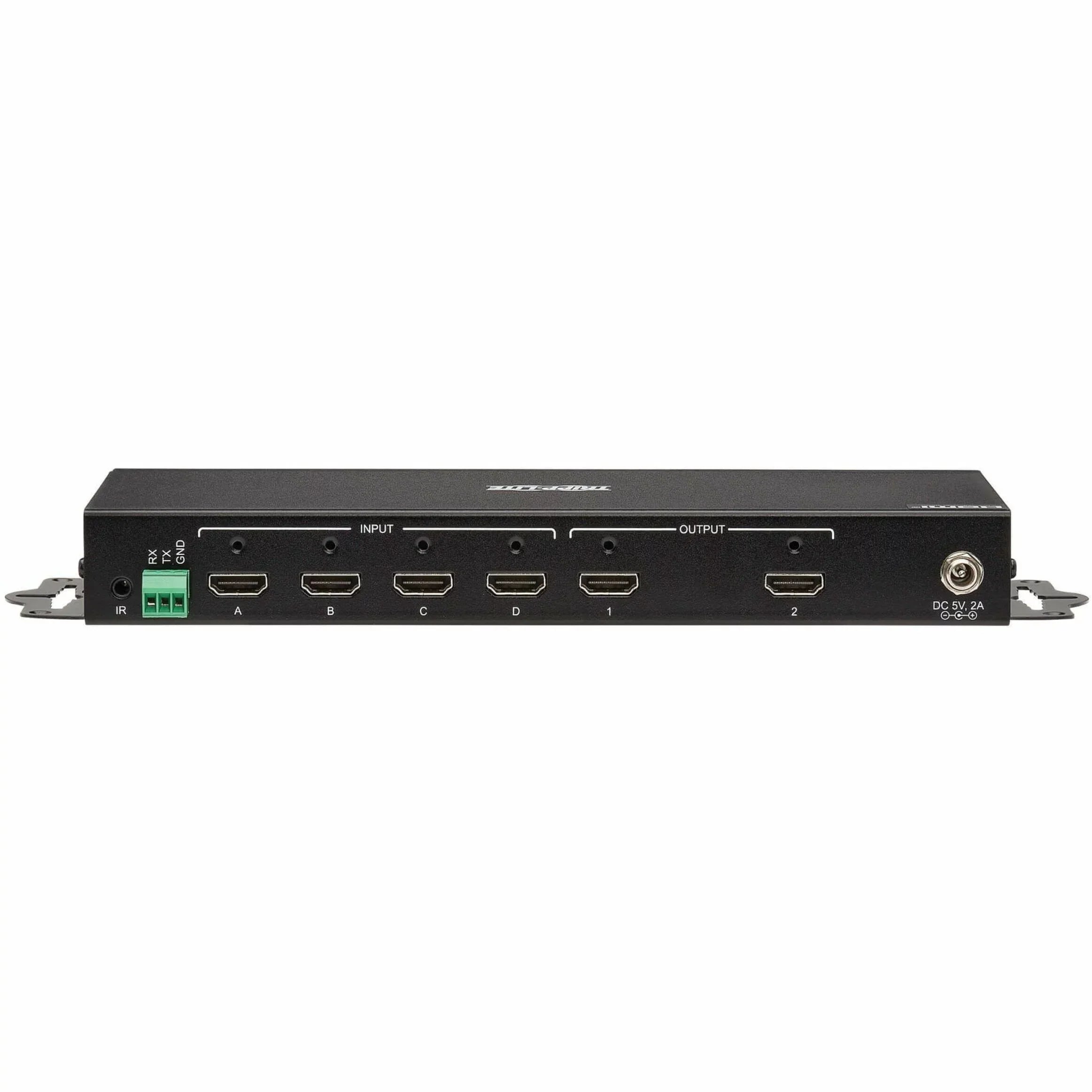Switch/Splitter Matrix Remote 4K 4x2 Tripp - - 60 x ... - Display, 3840 1080p2 Computer, Lite - and TAA Support, HDR, with Hz, 2 4:4:4, 4K Signage, Control x Blu-ray Multi-Resolution 2160 HDMI Digital