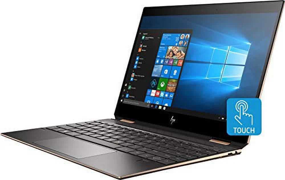 Laptop, Ash - Convertible x360 HD Touchscreen 1.8GHz, 10 i7-8565U Silver 8GB HP Spectre Intel Core Full 13-ap0013dx SSD, 13.3" used HP Windows by Home, 256GB RAM,