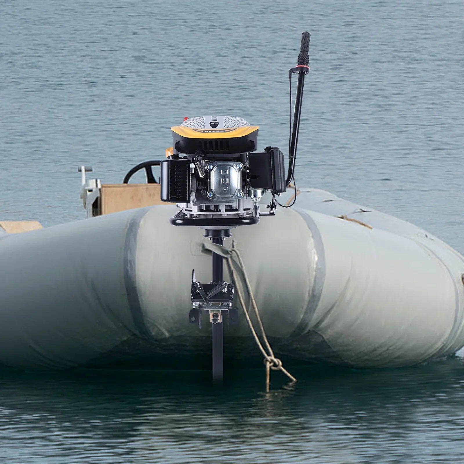 Outboard System Air Propeller Boat Cooling Engine,225CC Duty Boat Engine Outboard Motor YIYIBYUS 4.3KW Motor Heavy Stroke Outboard 4