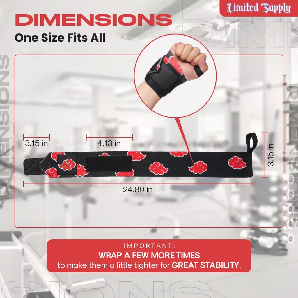 Powerlifting, 2 Women for Duo) and Anime and (Akat Workout - Accessories - Gym Training, Strength Improve Wraps Purple Pairs Weightlifting, Support Straps Men Bundle Lifting 24" Wrist