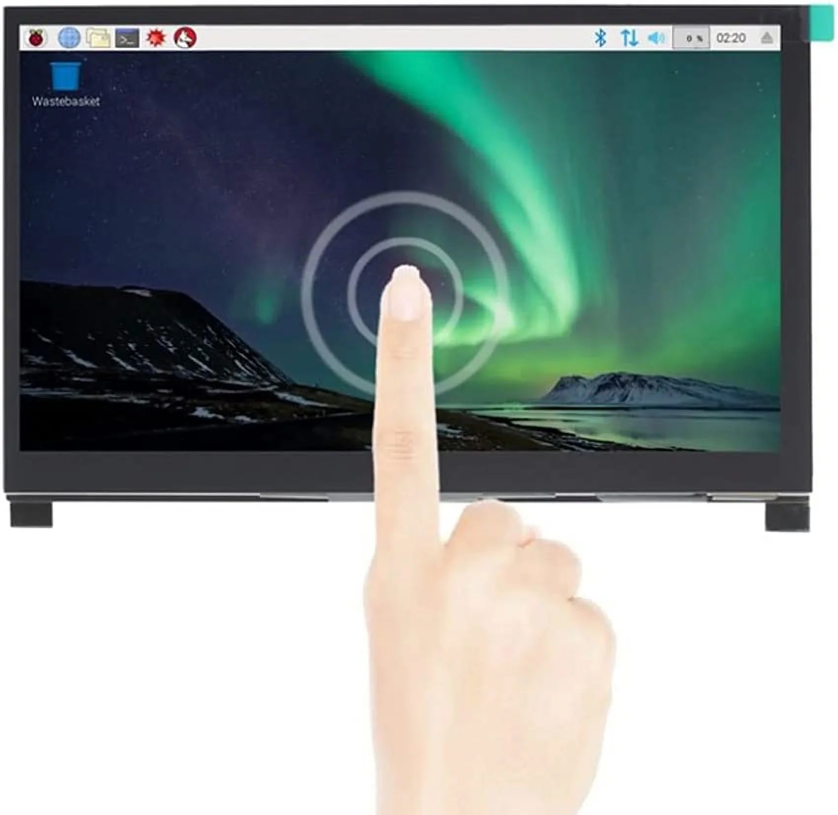 1024x600 Raspberry Monitor with 3B+/4B HD IPS Compatible with HDMI Drive-Free Display LCD Stand-H Treedix Touchscreen HDMI Pi 7 Display Monitor inch