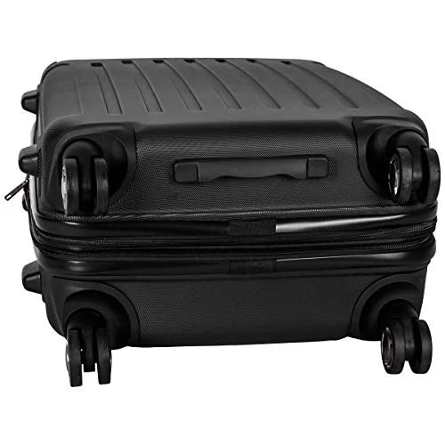 Cole Reaction Expandable Hardside Lightweight inch 8-Wheel Spinner Black, 24” Luggage, Renegade Kenneth Checked-Size