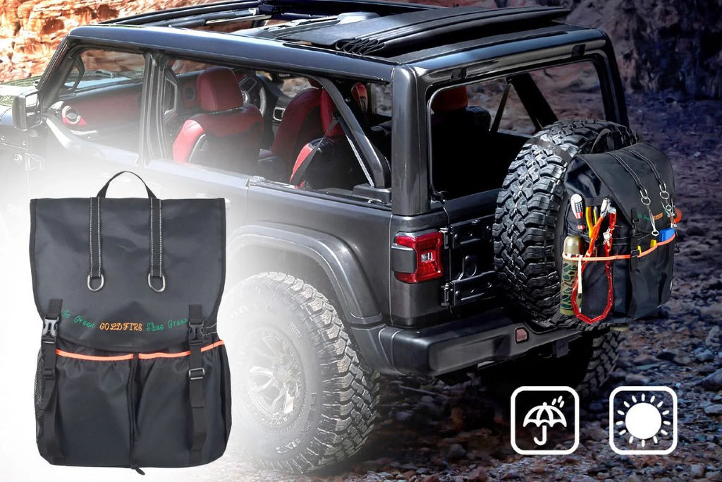 Organizer Recovery JK Large Tire Storage Off-Road SUV Outdoors Trunk Bag Spare Capacity For JL Wrangle Tire Backpack Trash Tool