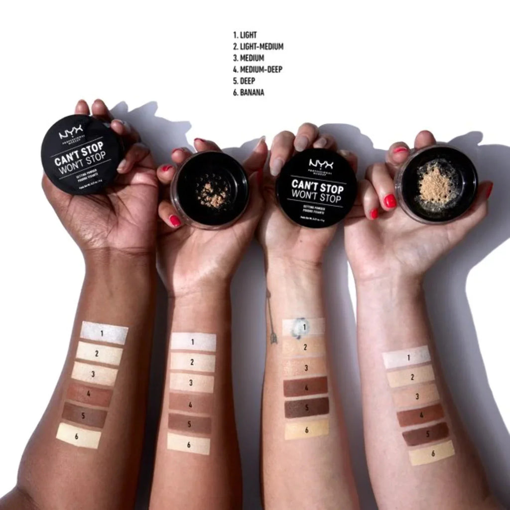 04 NYX Stop Powder Can't Stop Med-Deep Won't - Setting