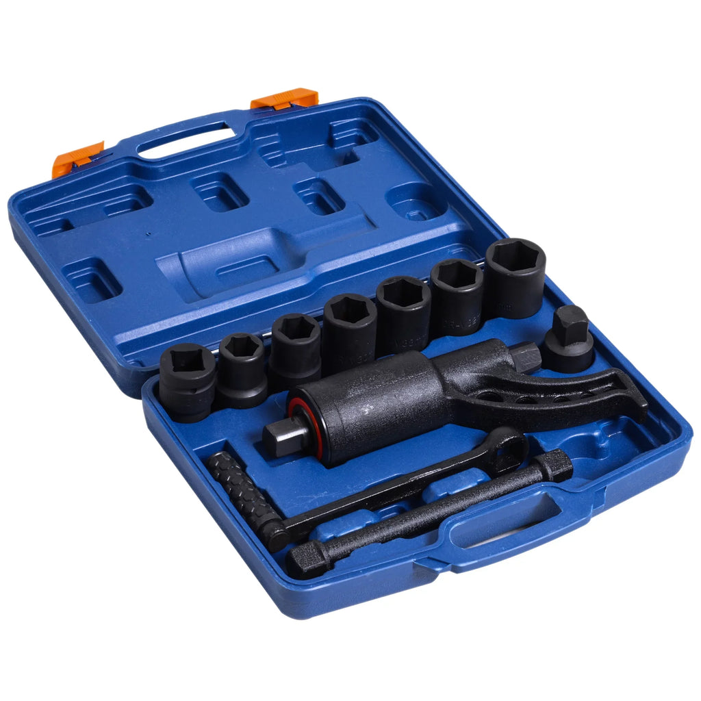 DURHAND Lug Wrench Set Labor W/7 Saving Torque Multiplier Nut Cr-V Socket
