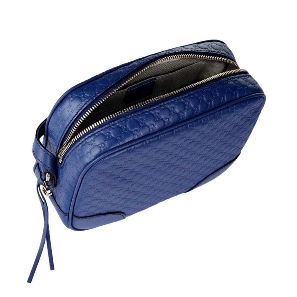 Caspian Microguccissima Bag Blue Crossbody Bree Leather Gucci