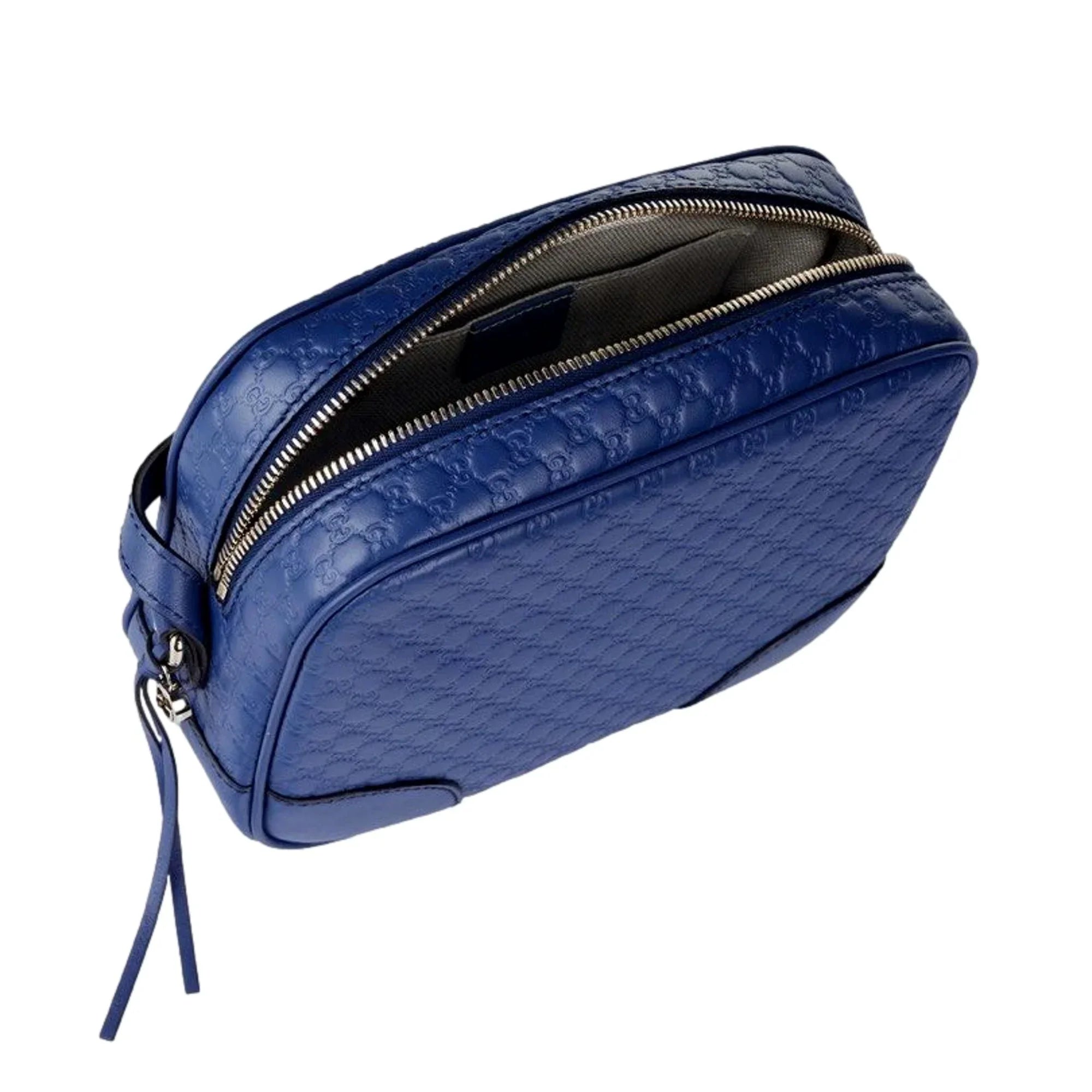 Caspian Microguccissima Bag Blue Crossbody Bree Leather Gucci