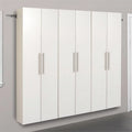 72" Garage Piece Wall Cabinet Row Large in Pemberly White Set Mounted 3