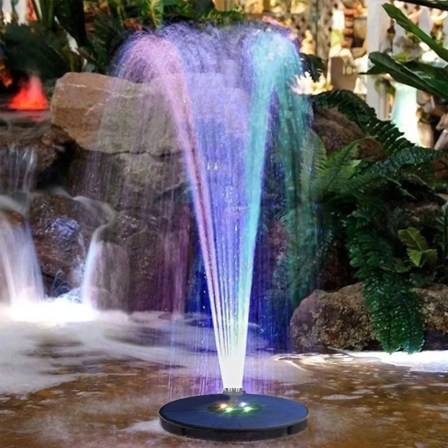 Solar Fountain 3W, Bird Patterns Shinysix Spray Pool Garden 7 Bath Pond for Fountain Pump with