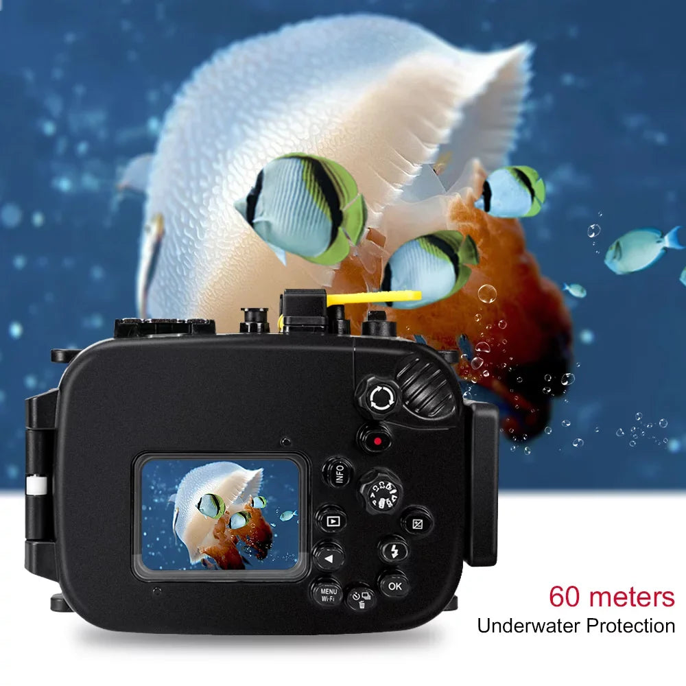 for Shell 60m/195ft Replacement Olympus Diving Case TG-5 Sea Protective frogs Housing Camera Underwater Waterproof Camera