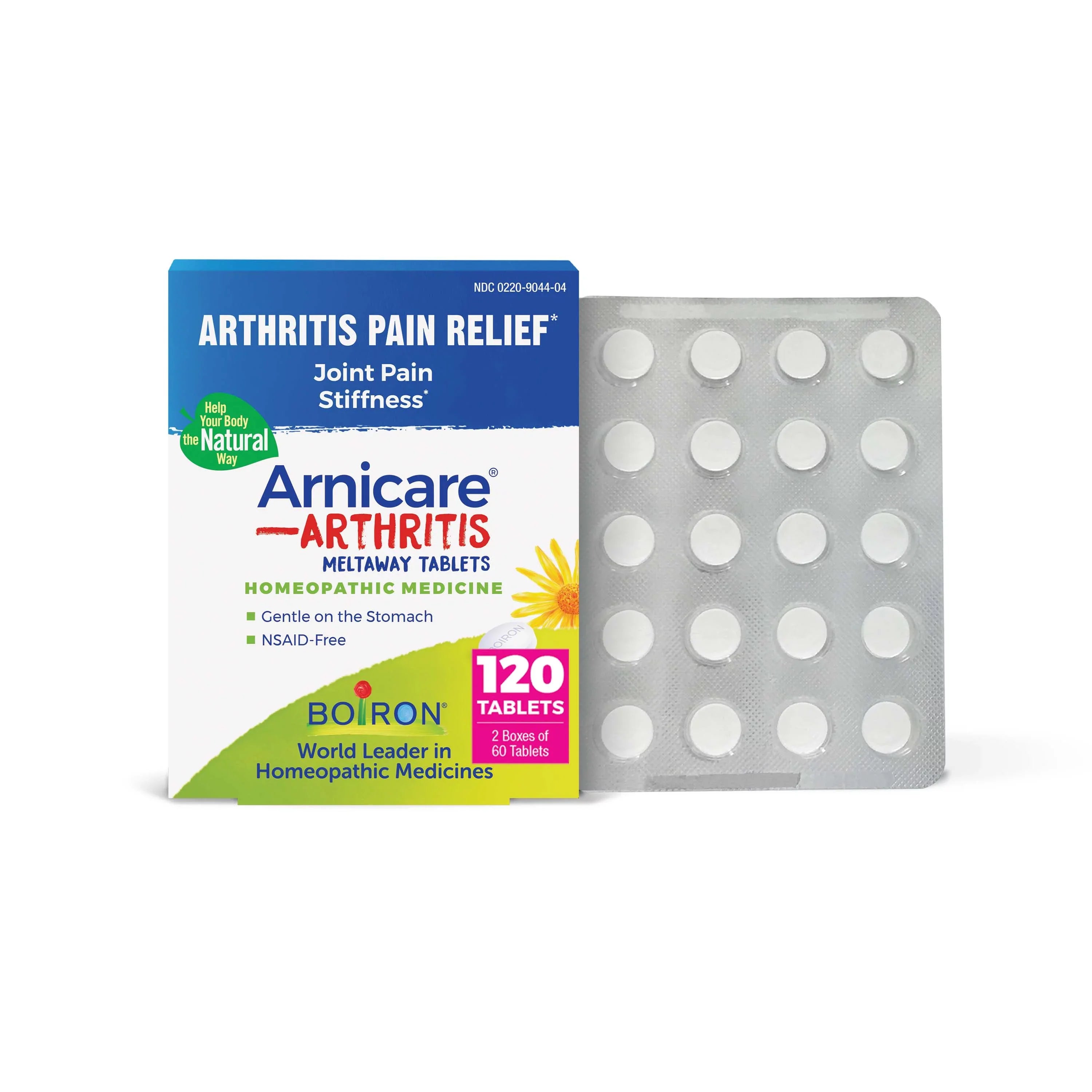 2 Arthritis Pack for Tablets Medicine Twin Homeopathic Joint Boiron Pack, 60 Pain, Pain, Arthritis Rheumatic x Arnicare Tablets,