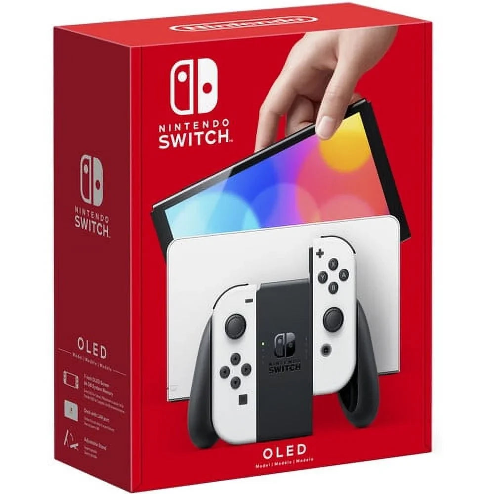 Mario Switch OLED 8 with White Game Deluxe Kart Nintendo