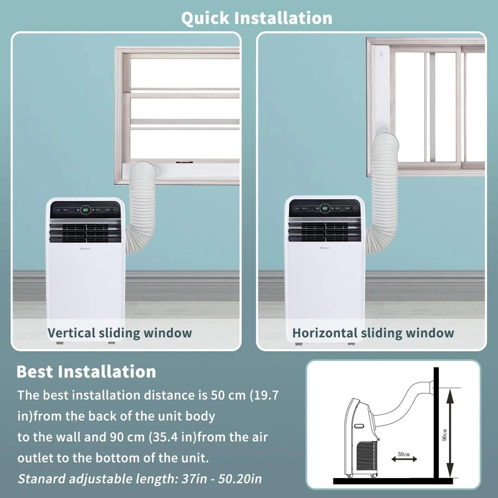 BTU Shinco Open Air Conditioner, SPF1-10C 10,000 White Portable Box