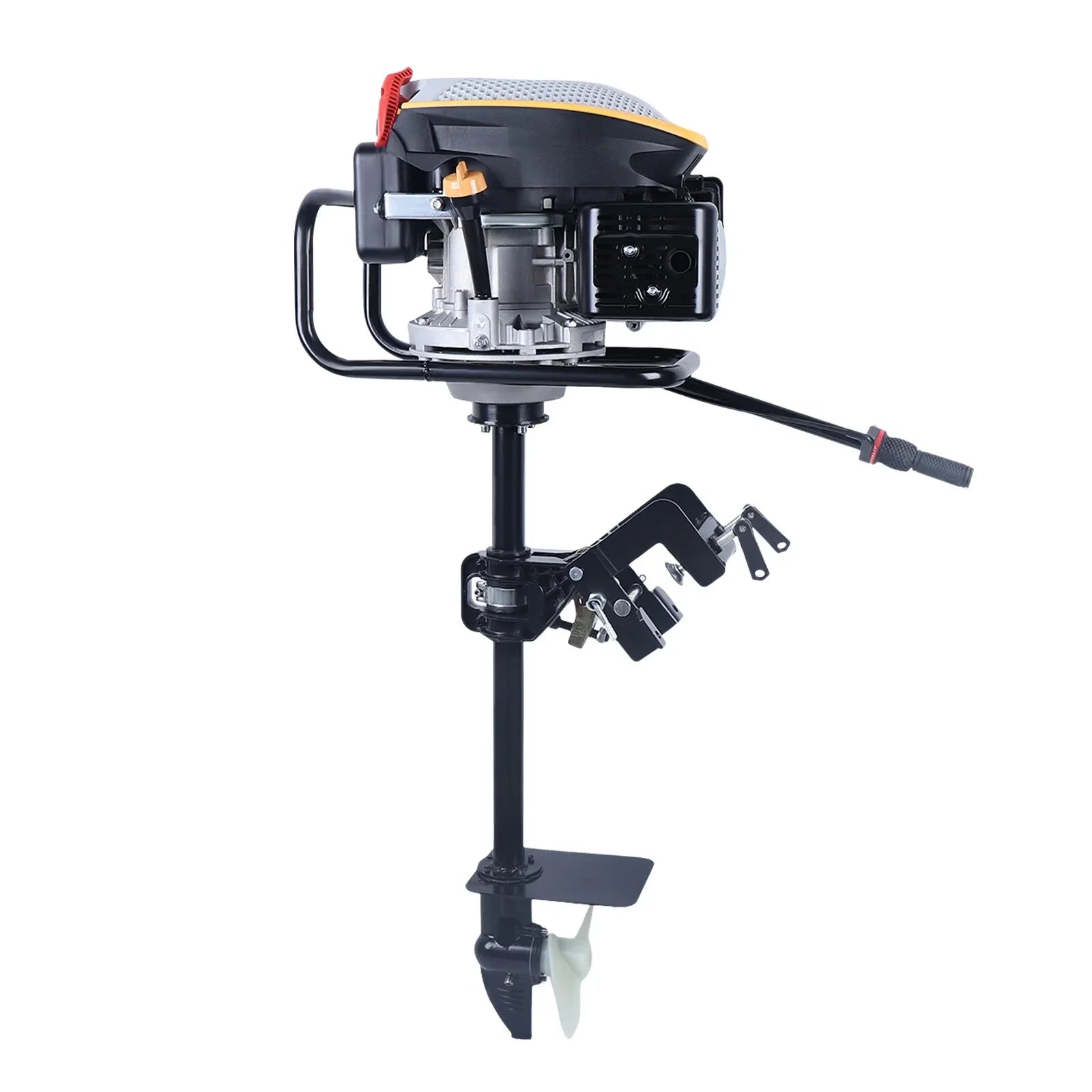 Outboard System Air Propeller Boat Cooling Engine,225CC Duty Boat Engine Outboard Motor YIYIBYUS 4.3KW Motor Heavy Stroke Outboard 4
