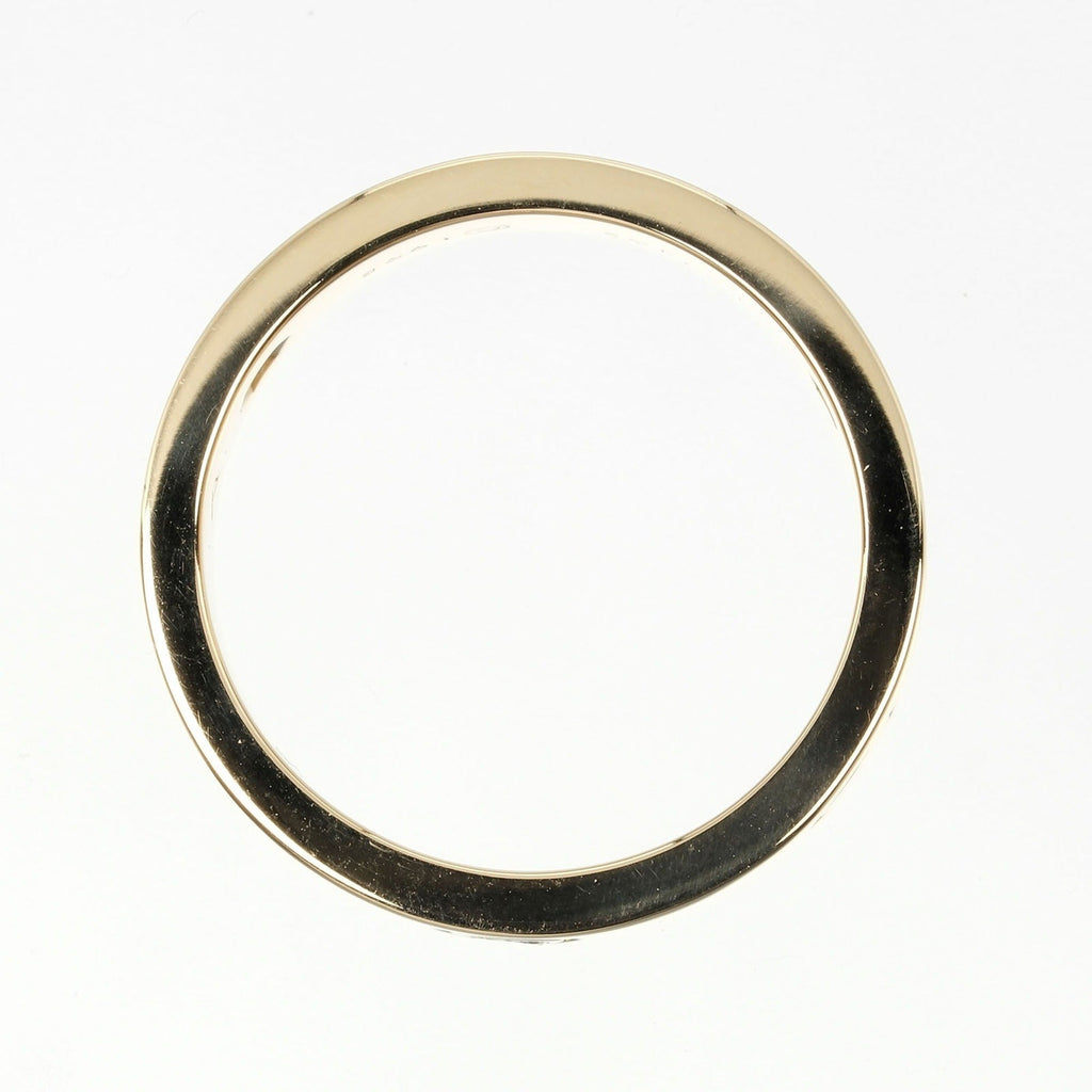 K18 diamond, (Good) half ring, 3P, size I132124019 8.67g, Cartier Pre-Owned 15 yellow approx. Love gold,