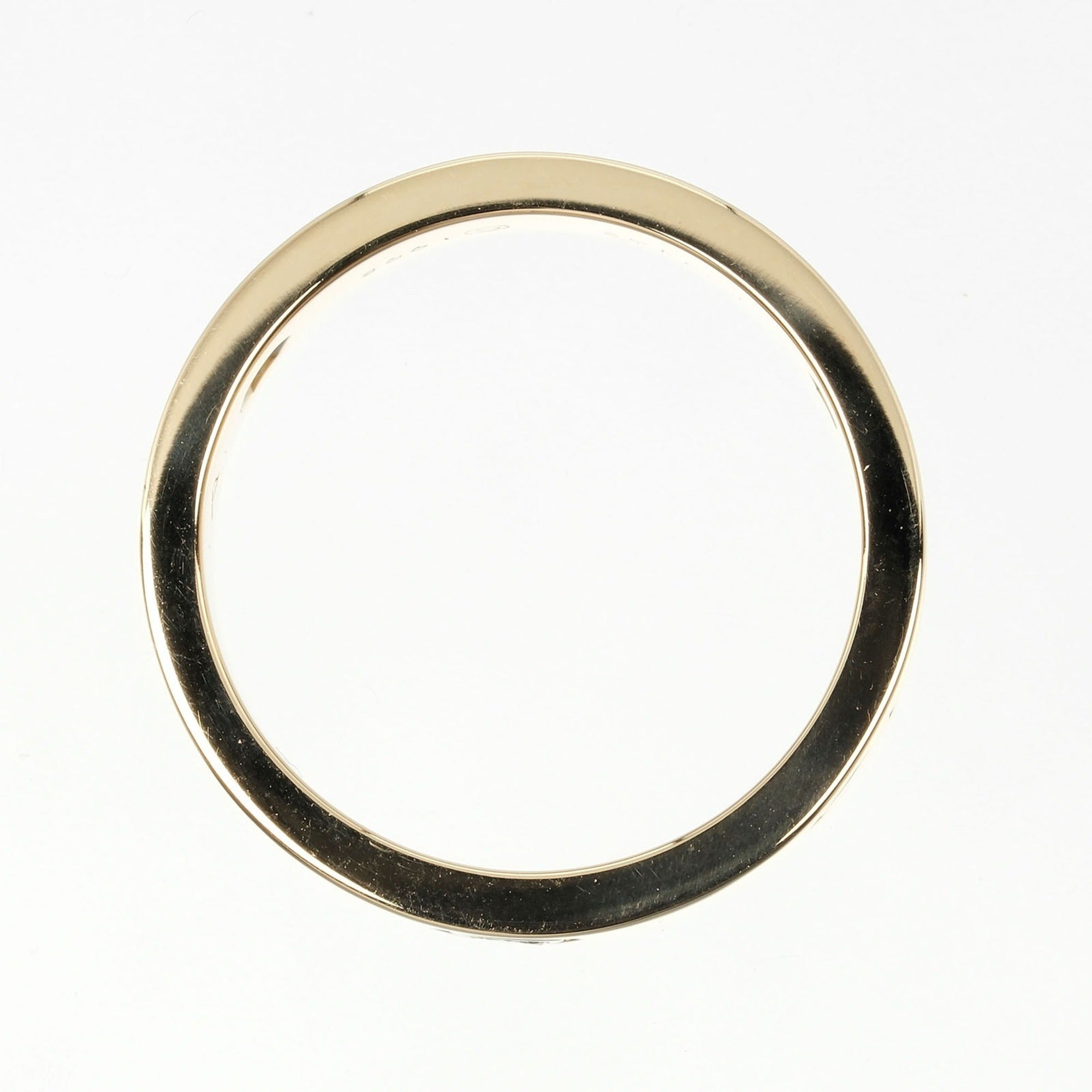 K18 diamond, (Good) half ring, 3P, size I132124019 8.67g, Cartier Pre-Owned 15 yellow approx. Love gold,