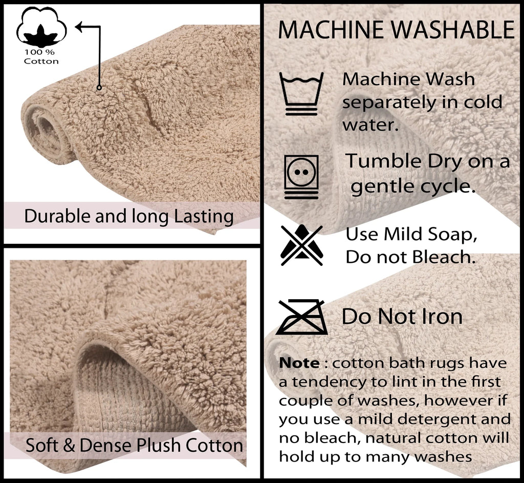 Collection for Dry, Bathroom Bath Rug 34" Carpet, x Machine Weavers Soft Rectangle, Rugs, Waterford Bath Home 21" Wash Extra Bath Cotton Absorbent Linen Tufted Bath Non-Slip and 100% Rug, Floor, Mats