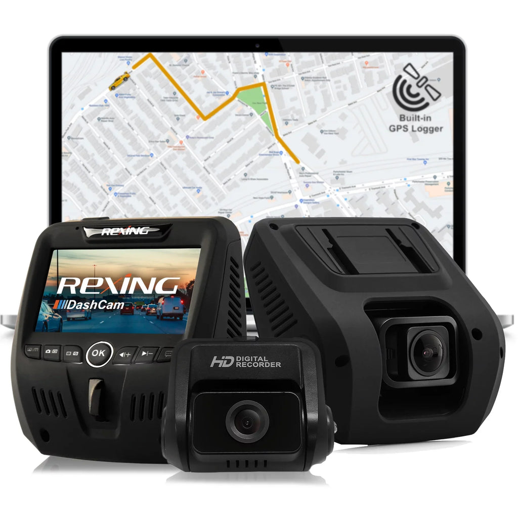 FHD Cam Dual Rexing V1LG Dash 1080p Car Channel