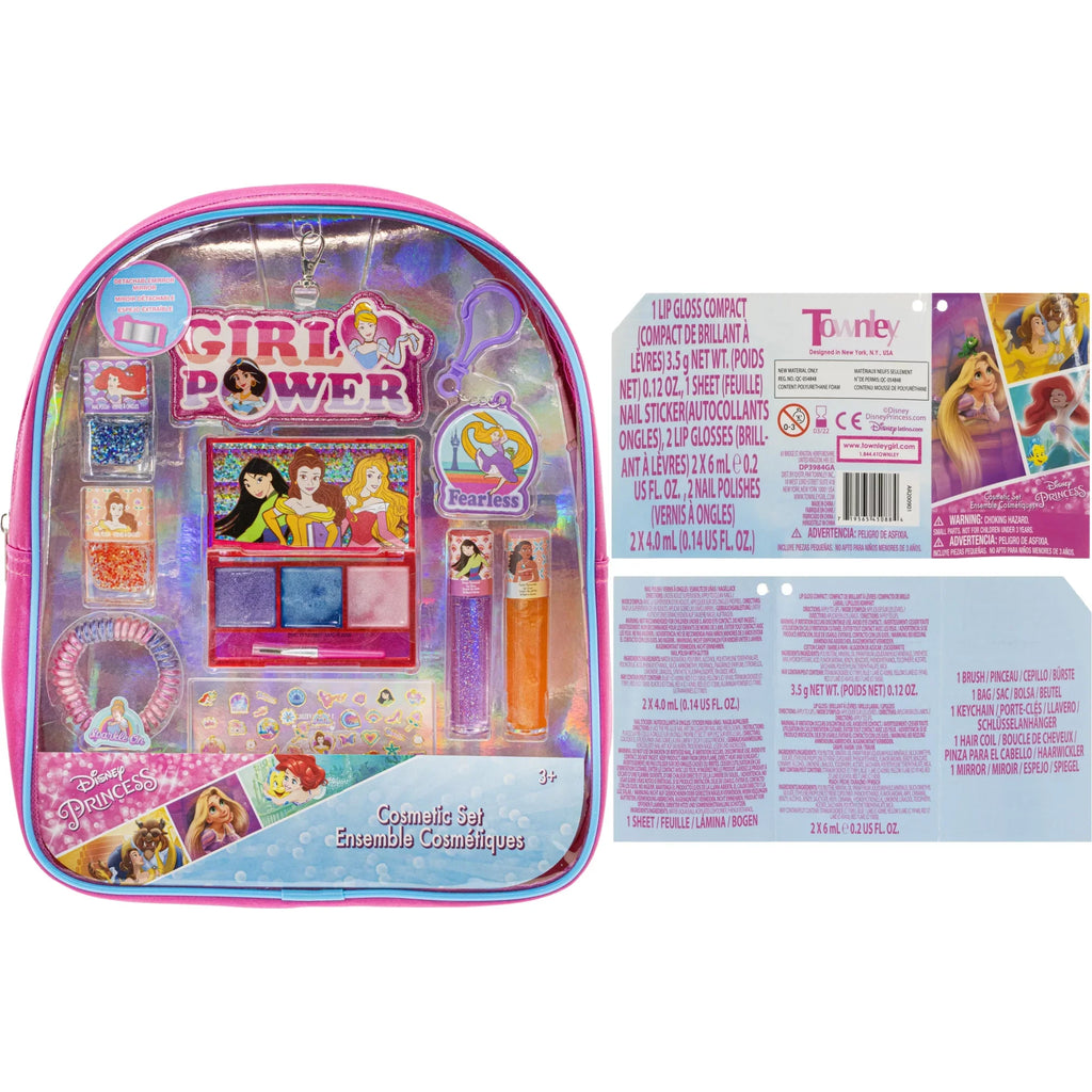 for Girls, - Cosmetic Ages Princess Townley Disney Beauty Backpack Makeup 3+ Girl Set
