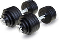 Set Adjustable 105lbs Dumbbells Iron Weight Cast