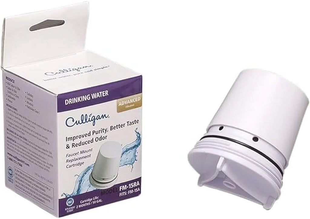 Culligan Filter White Faucet-Mount Gallon, 200 FM-15RA Water Replacement Cartridge,