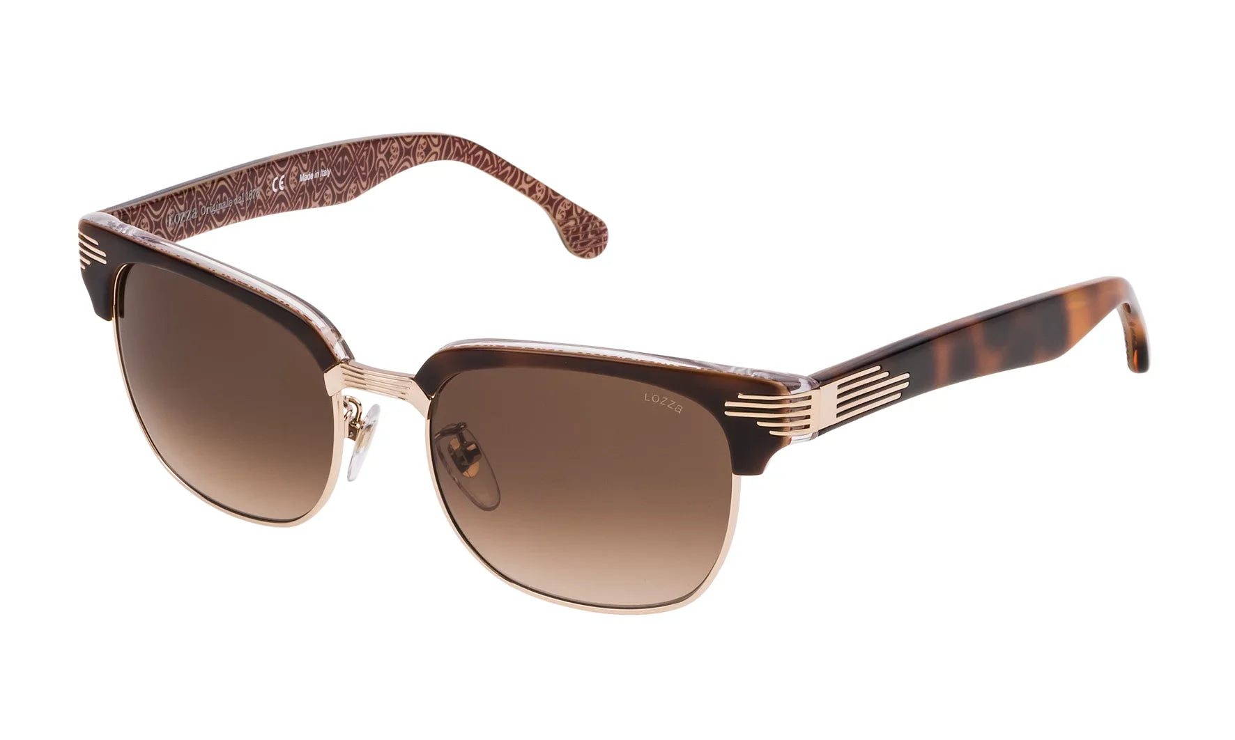 GLASSES - POLARIZED SUNGLASSES FASHION SL2253M52300K PINK MEN LOZZA SUN - AND UNISEX WOMEN